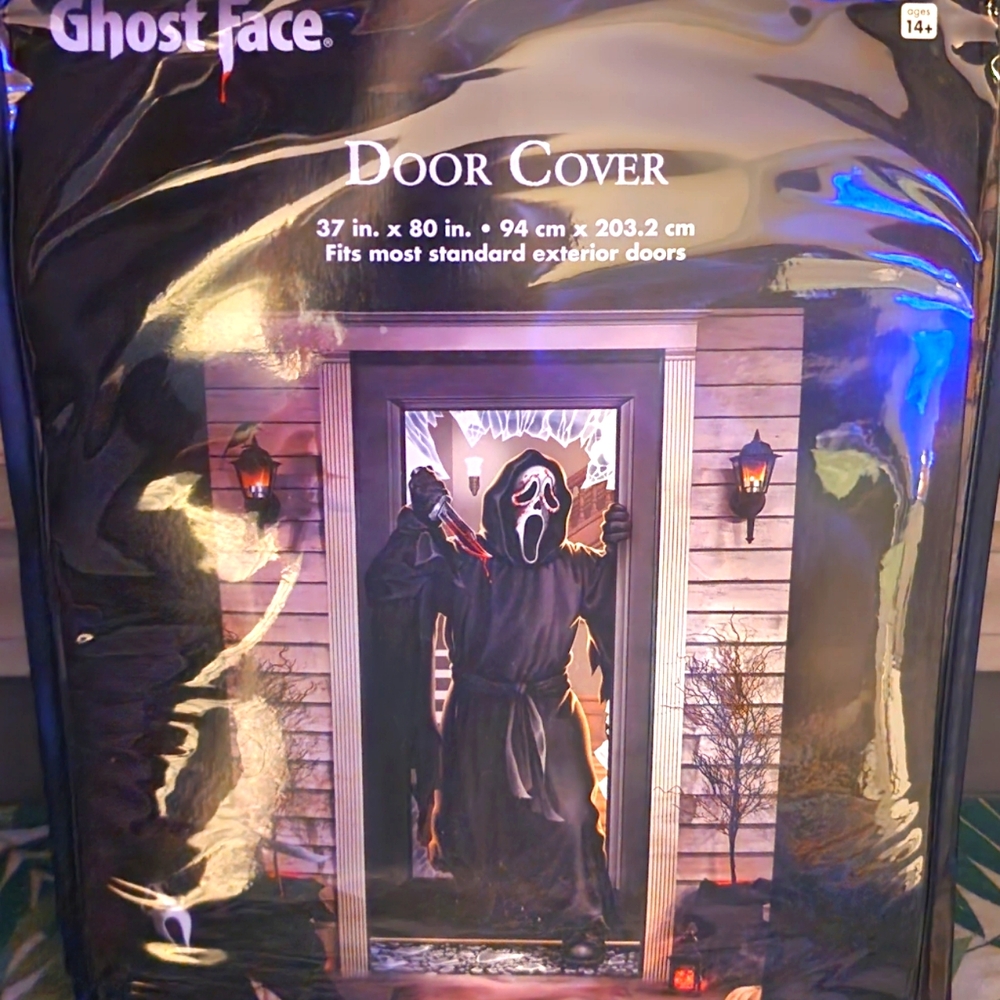 GHOSTFACE Exterior Door Cover Poster Halloween Party Decor New Fast Ship!